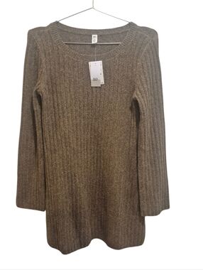 New BP. Nordstrom Knit Terra Brown Sweater Long Tunic NWT Long Sleeve Medium